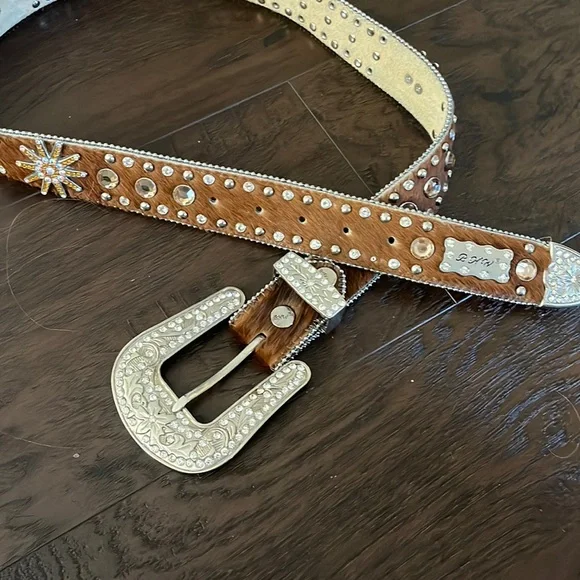 Bhw | Accessories | Bhw Calf Hair Western Belt M | Poshmark display picture 3